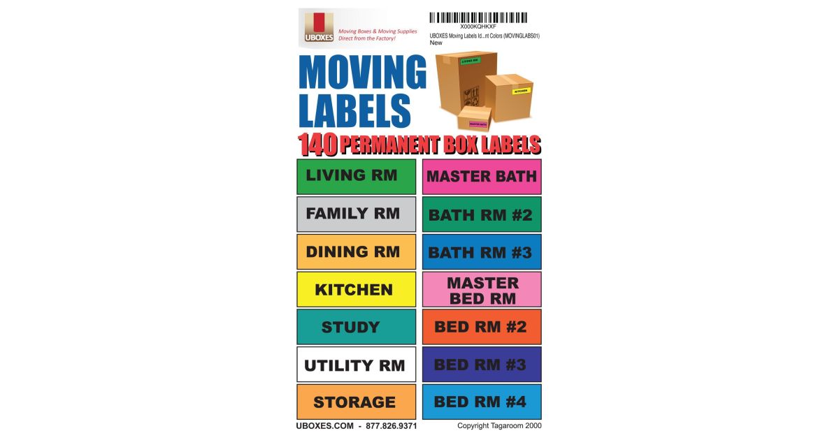 Organize Boxes With Moving Labels