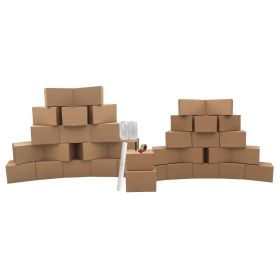 The  Basic Moving Boxes Kit #2 contains 36 boxes.