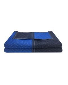 multifabric blue blankets for storage