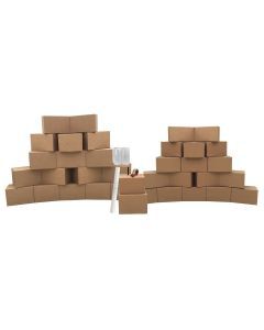 The  Basic Moving Boxes Kit #2 contains 36 boxes.