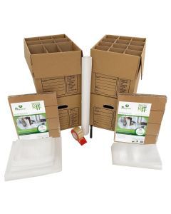 A complete kit with the supplies to pack your entire kitchen 