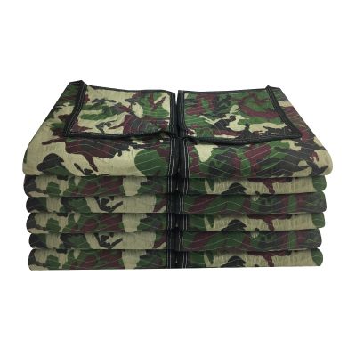 Camouflage Moving Blankets 65lbs/doz (12 Pack)